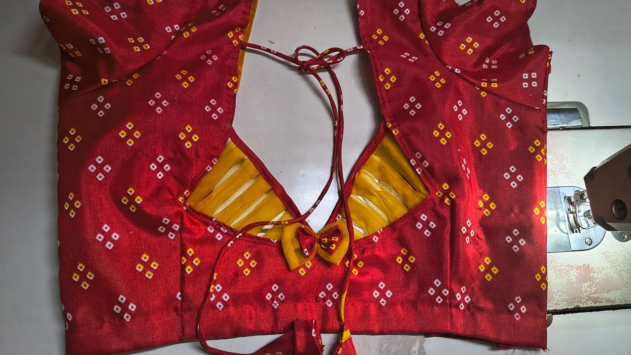 Anitha koli tailoring  is Live lining double katori blouse cutting and stitching