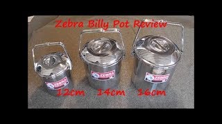 Zebra Billy Pot Comparison 12cm 14cm 16cm & Recommended Accessories