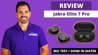 NEW Jabra Elite 7 Pro Review Wireless Earbuds + LIVE MIC TESTS & WATER DUNK TEST screenshot 3