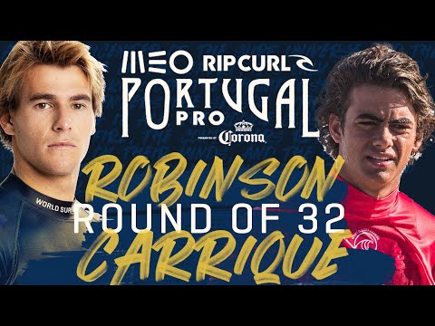 Jack Robinson vs Tiago Carrique | MEO Rip Curl Portugal Pro - Round of 32