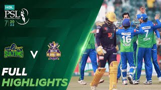 Full Highlights | Multan Sultans vs Quetta Gladiators | Match 25 | HBL PSL 7 | ML2T