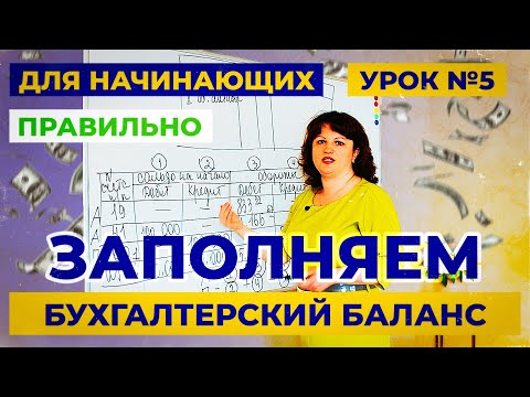 Урок 5. Как за 5 минут заполнить правильно бухгалтерский баланс? Учет для начинающих.