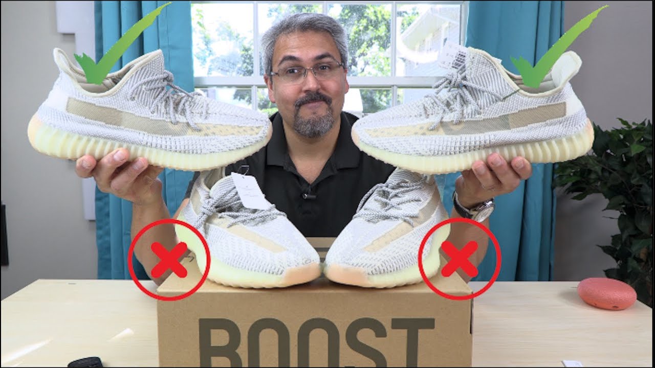 Yeezy Boost 350 V2 LUNDMA REAL VS FAKE - YouTube