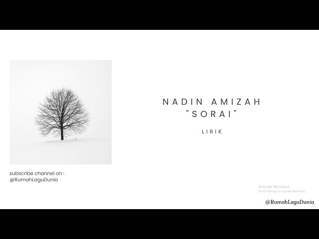 Sorai - Nadin Amizah | Lirik class=