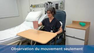 Observation de mouvement du bras droit - Exercice après un AVC