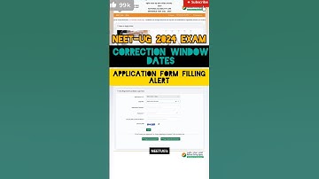 "ALERT 🚨 NEET-UG 2024 :- APPLICATION FORM FILLING ALERT 🤔 CORRECTION WINDOW DATES 📅 ."