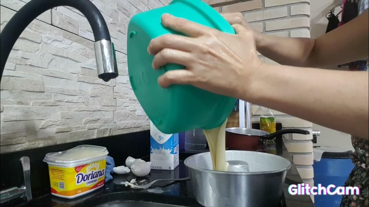 Receitas da AirFryer Fritadeira Sem Óleo - Bolo de aipim (por Jeane Soares)  · Pré aquecer a Airfryer por 5 minutos, 200°. 2 ovos 1 colher de margarina  100 ml de leite