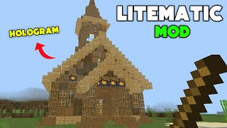 Make Your Difficult Builds Easily🔥| Litematica Mod Minecraft Pe 1.20!