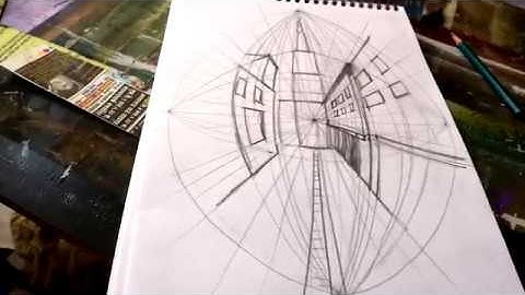 Draw a Sketch in Five point perspective - Part 2