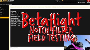 Removing Betaflight Notch Filters Guide