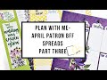 Plan with Me- April BFF Spreads- Part Three