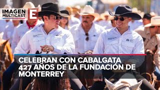 Celebran con cabalgata 427 años de la fundación de Monterrey
