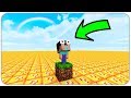 Noob survival in lucky block world in minecraft