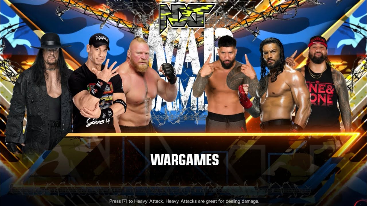 FULL MATCH WWE WAR GAMES TEAM CENA VS BLOODLINE YouTube