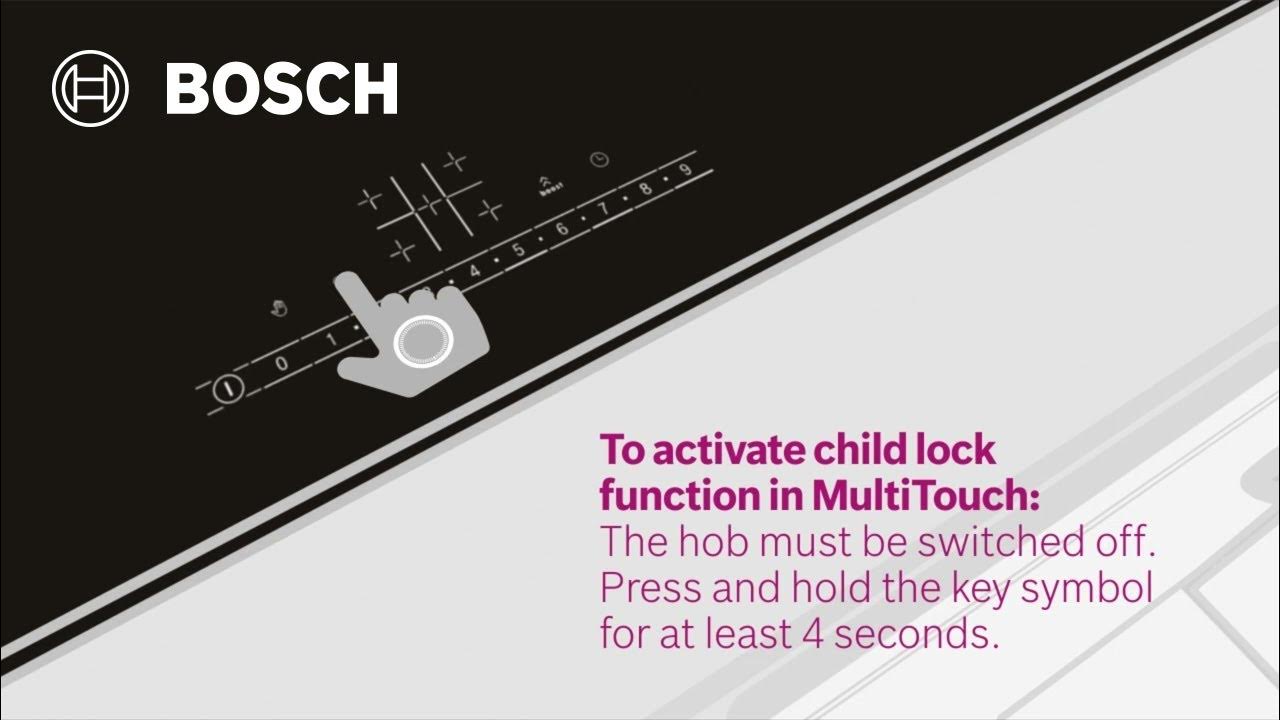 How to activate and deactivate the child lock function in MultiTouch