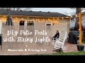 Diy patio posts with material  pricing list