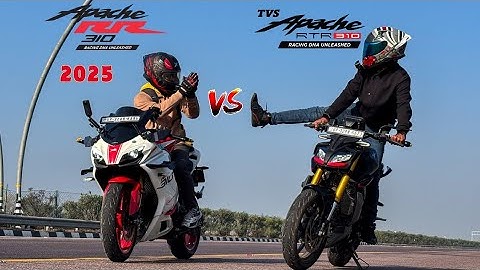 2025 Apache RR310 .vs. Apache RTR 310 | Full Throttle Drag race 😱🔥,RR 310 is best in this segment 😱?