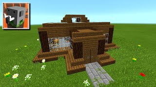 Craftsman: Building Craft - Cool Modern Wooden House Tutorial | Building Mansion