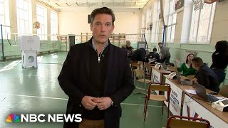 NBC News reports from inside a Moscow polling station as Russian presidential election begins