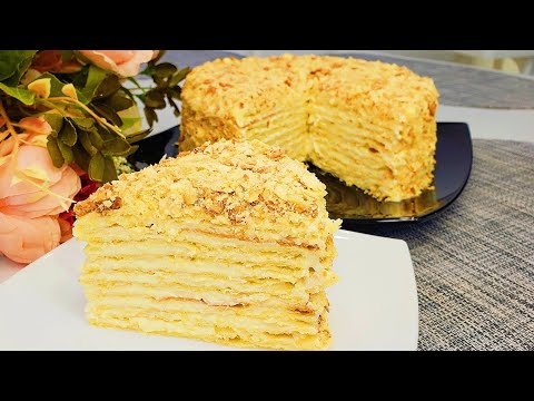 ИДЕАЛЬНЫЙ торт: "НАПОЛЕОН" с очень вкусным кремом!!!