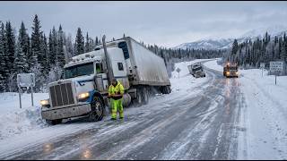 Frozen Roads, Zero Control | Extreme Ice Road Truck Failures