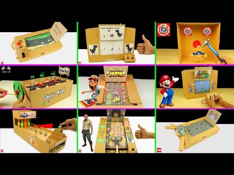 10 Amazing Cardboard Games Compilation