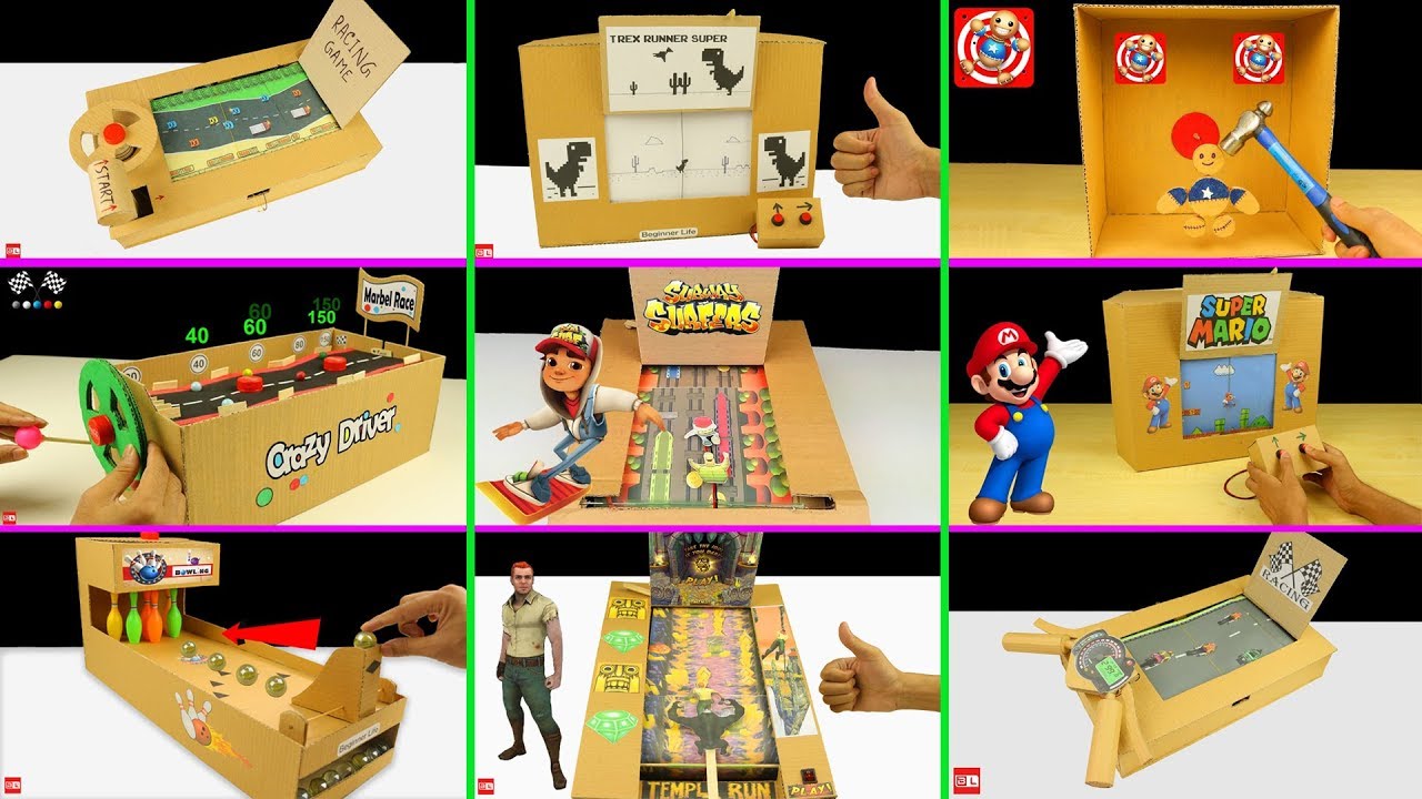 ⁣10 Amazing Cardboard Games Compilation