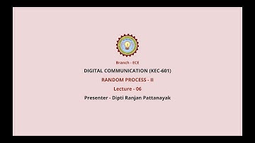 Digital Communication | Random Process Part-2 | AKTU Digital Education