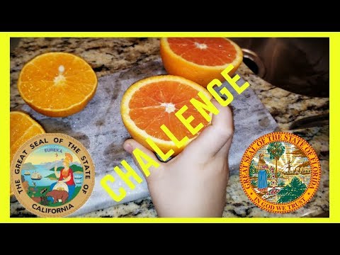 Florida vs. California Oranges JUICING Challenge with Sweetie Fella Aleks