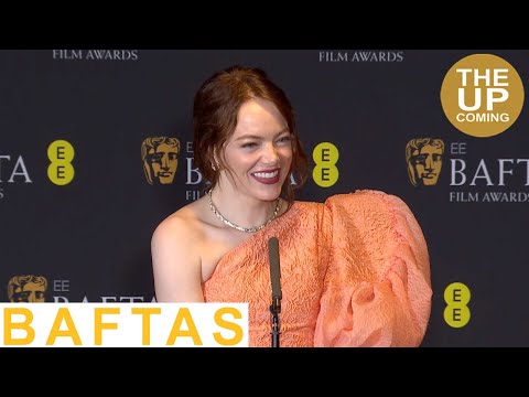 Emma Stone BAFTA Leading Actress winner for Poor Things press conference