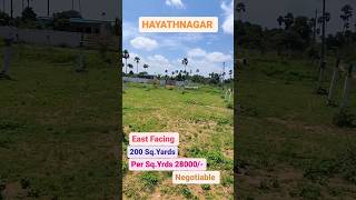 Open Plot For Sale || East Facing || 200 Sq.Yards || Near Hayathnagar || newshortstrending viral