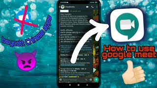 How to use google meet in android phone | 100% free no cost | how to connect google meet with link 