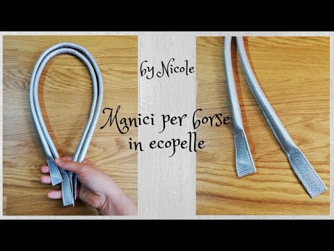 Come realizzare manici per borse - How to sew tubular handles