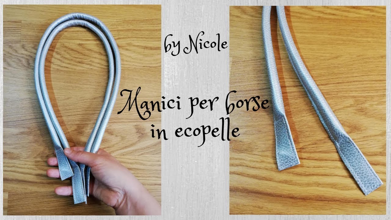 Come realizzare manici per borse - How to sew tubular handles 