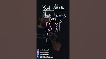 Bad Math That Works (Matrix) | Part 8 | Minute Math #shorts