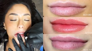The TRUTH about LIP BLUSHING TATTOO | my experience, healing & results