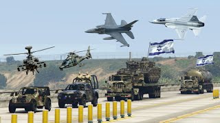 Israeli Secret Gas Supply Convoy Badly Destroyed by Irani Fighter Jets, Drone, Helicopters - GTA 5