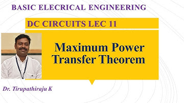 BEE 111 Maximum Power Transfer Theorem