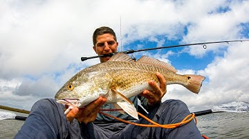 Crazy Spring Time Reds! - Fishing with Gulp Shrimp and Popping Cork
