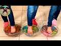 Mezclando slime de colores  guzmancitos