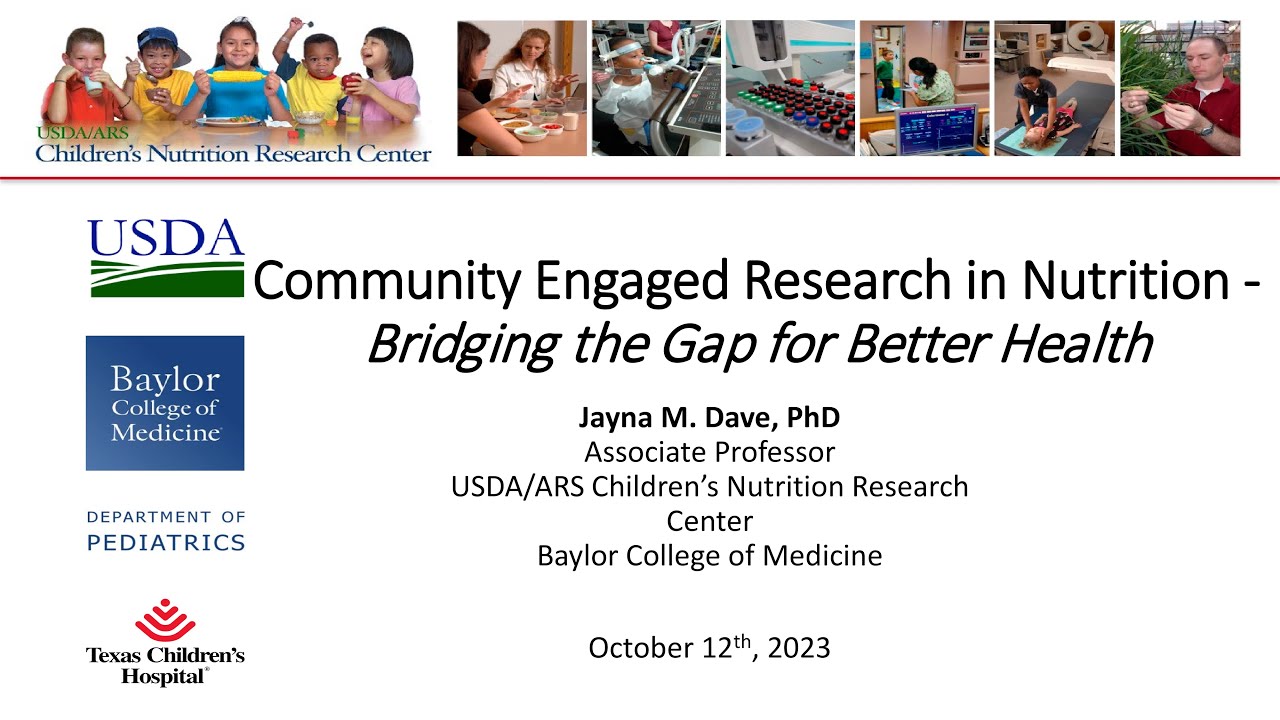 Community Engaged Research in Nutrition–Bridging the Gap for Better Health