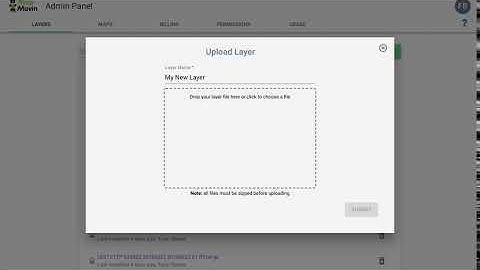Uploading Layers in Map Mavin