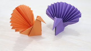 Cute Paper Peacock Origami - How to Make Peacock out of Paper