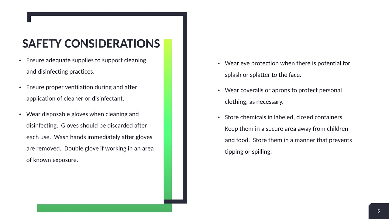 Centralia College COVID 19 Cleaning and Disinfecting Training