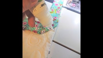 Glue basting quilt binding for fantastic results