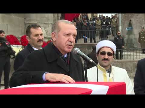Cumhurbaşkanı Erdoğan, Şehit Teğmenin Cenaze Törenine Katıldı
