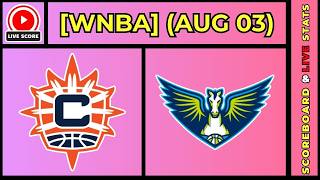 🔴 Connecticut Sun vs Dallas Wings | WNBA Basketball August 3, 2026 Live SCOREBOARD EN VIVO