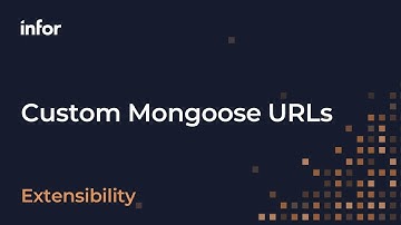 How To Create Custom Infor Mongoose URL