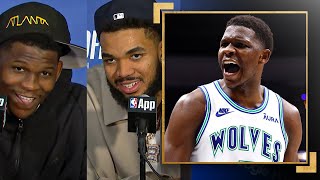 'This Is Timberwolves Basketball'- Anthony Edwards & KAT Talk Comeback, Pay Homage To KG & More! 🔥