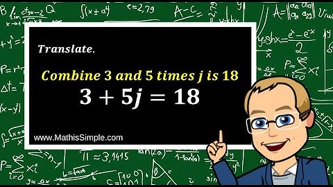 Translating Algebraic Equations | Expressions & Equations | Grade 8